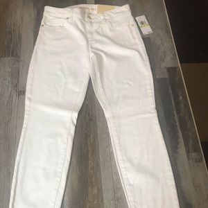Michael Kors NWT Womens Izzy Skinny White Jeans Size 4